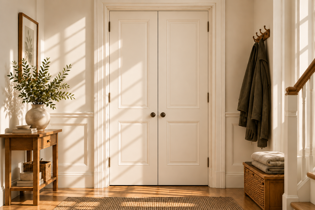 Doorway without a curtain