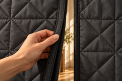 Detail of the magnetic centre seam being opened